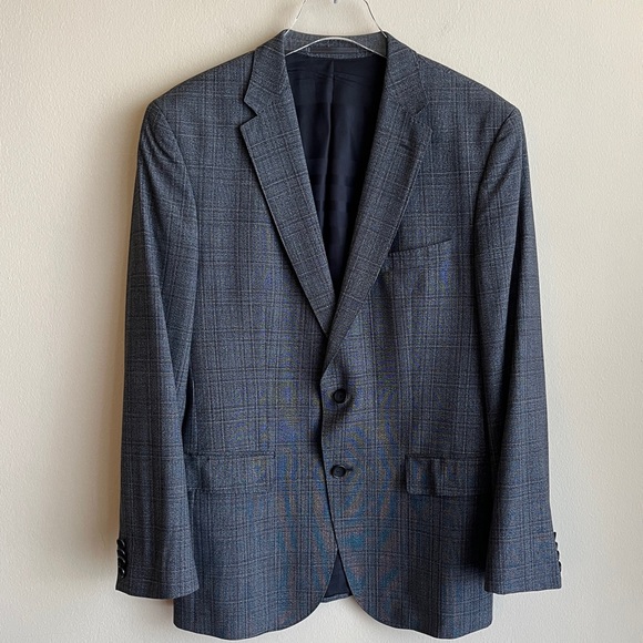 Hugo Boss Super 130 Blazer Charcoal  Size 40 R - Picture 5 of 15